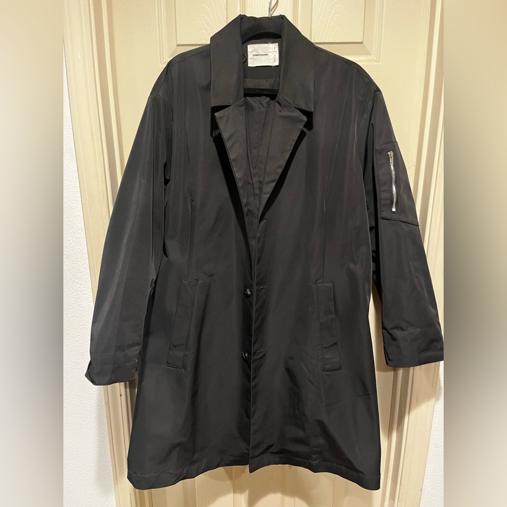 Elegant Black Trench Coat for Men